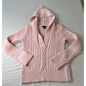 VTG Gap WM Sweater Hoodie MED Pink Coquette Y2K Romantic Balletcore Preppy Cozy